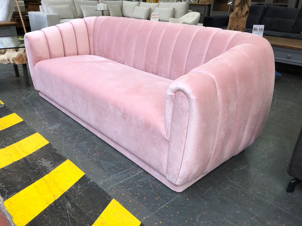 NEU! Sofa, 3-Sitzer, Samtsofa, Pink, Couchgarnitur, Samt, Couch in Bremen