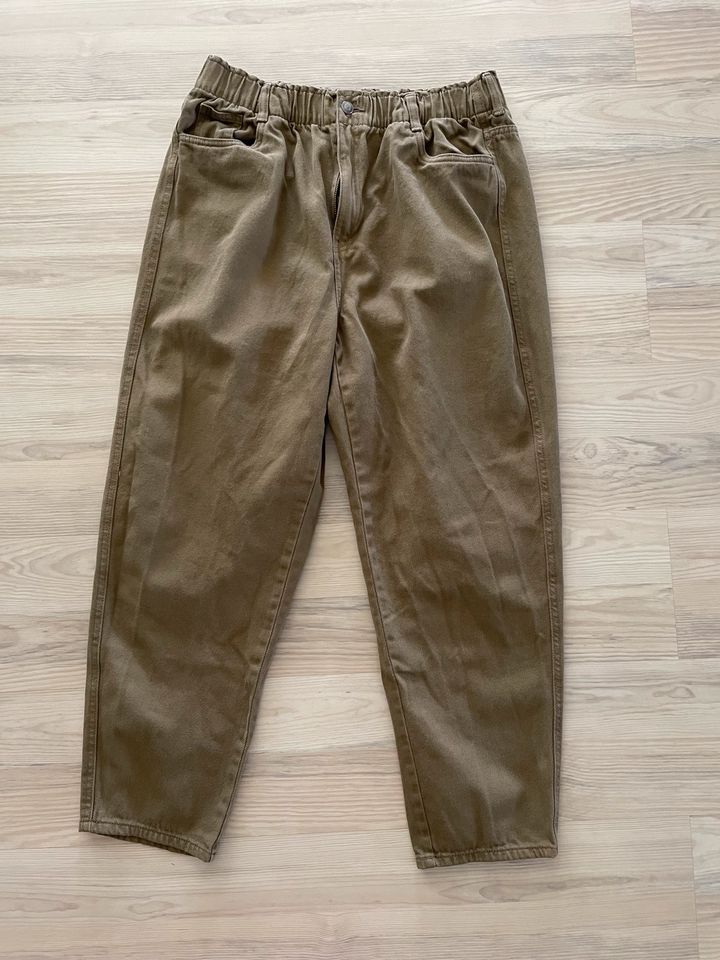 Karottenjeans Khaki Gummibund H&M 44 (XXL) inkl. Versand in Dorsten