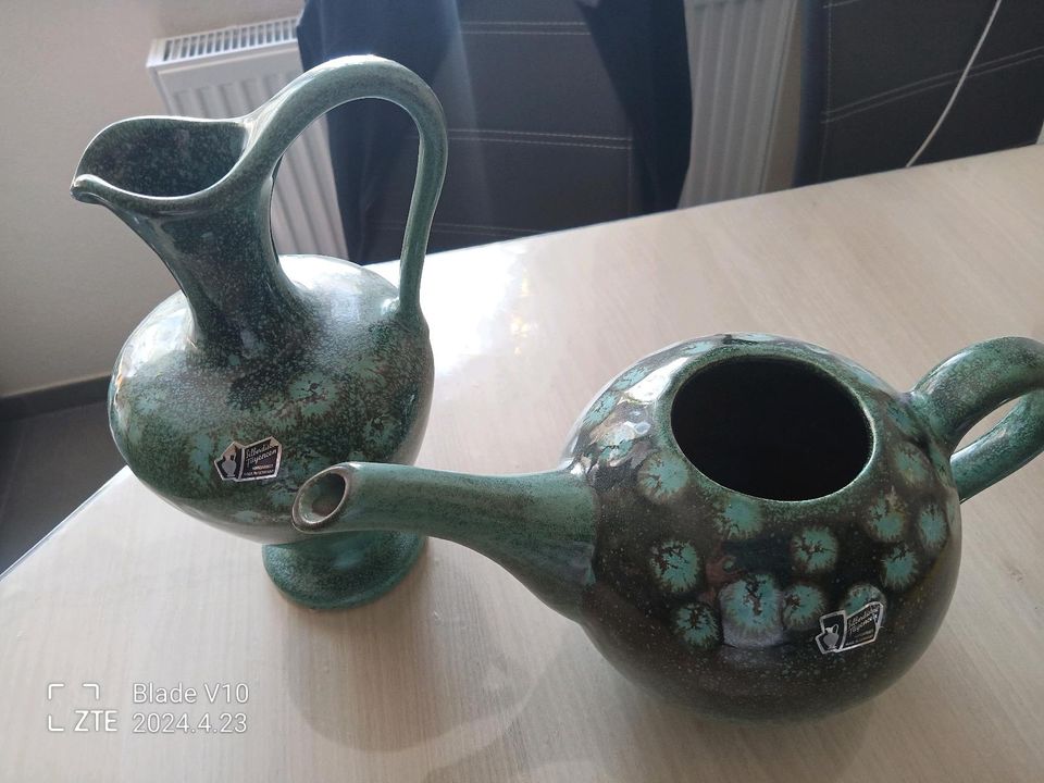 Handgefertigtes Keramik Set zu verkaufen in Zeulenroda