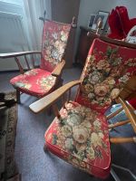 Tisch mit zwei Stühlen | vintage | Retro Look Stuhl Polster Niedersachsen - Obernfeld Vorschau