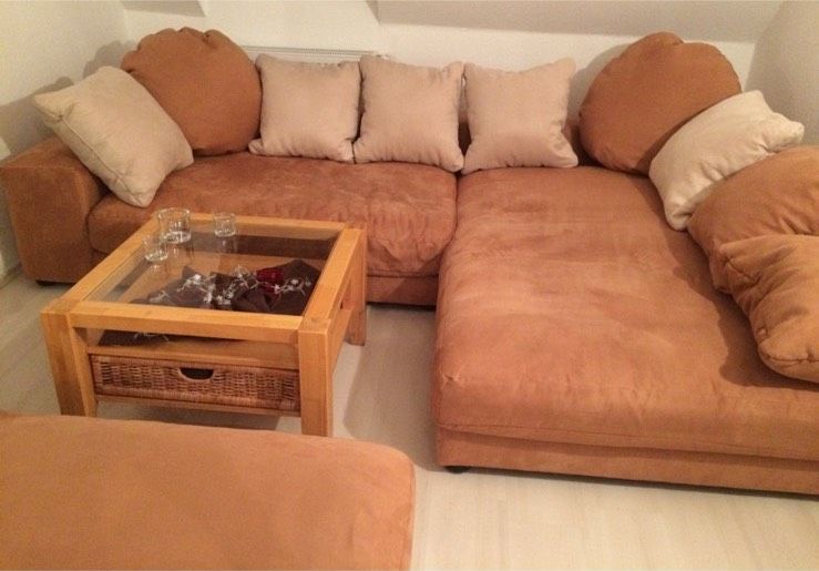 11 tlg. Wohnzimmer Möbel SET/Couch,Schränke,Schreibtisch,Esstisch in Pössneck