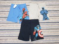 NEU 3x H&M Gr.134 Shorts Marvel Avengers Spiderman Black Panther Baden-Württemberg - Schwäbisch Gmünd Vorschau