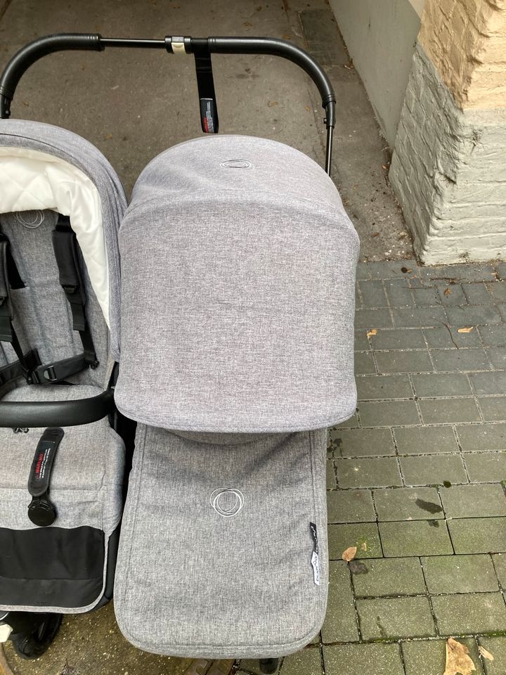 Zwillingskinderwagen, Bugaboo Donkey Twin 2, grau, schwarz in Dortmund