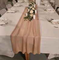 10 Stück Hochzeittischläufer in beige aus Chiffon Nordrhein-Westfalen - Marsberg Vorschau