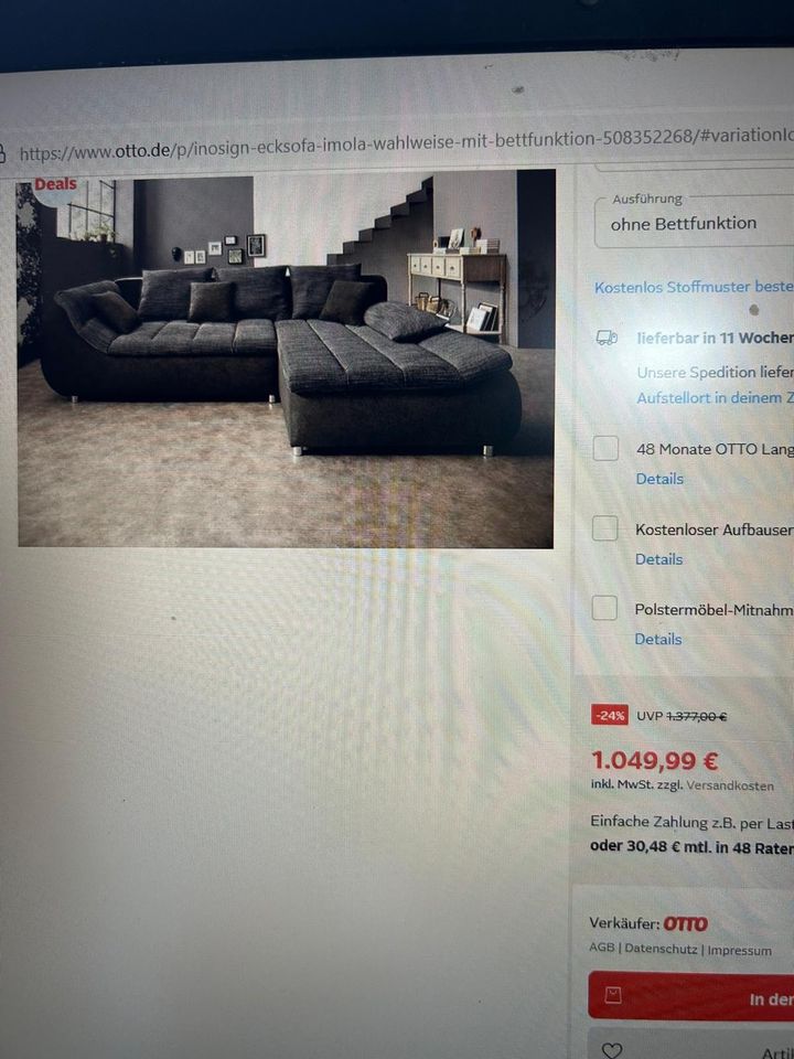Couch von Otto / Nichtraucher / kein Haustier in Gemünden a. Main
