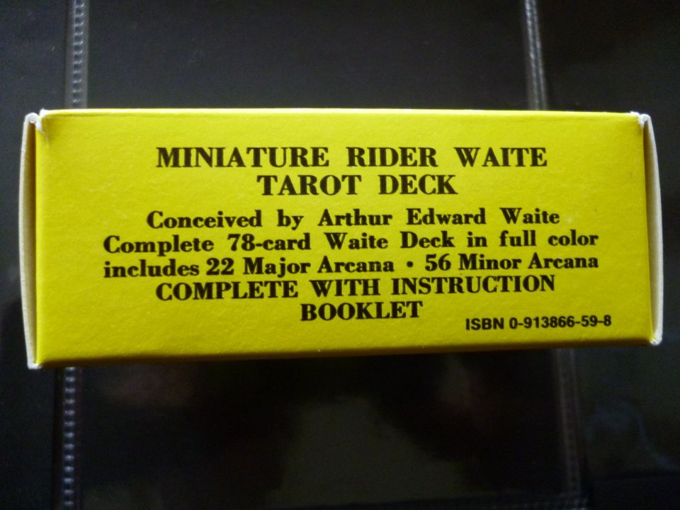 Miniature Rider Waite Tarot deck 1971 SEHR RAR NEU in Alpenrod