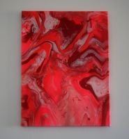 Pink Passion Acrylpouring Leinwand Thüringen - Creuzburg Vorschau