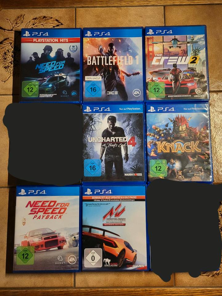 Ps4 Spiele Need for Speed Uncharted Battlefield Knack The Crew in Schrecksbach