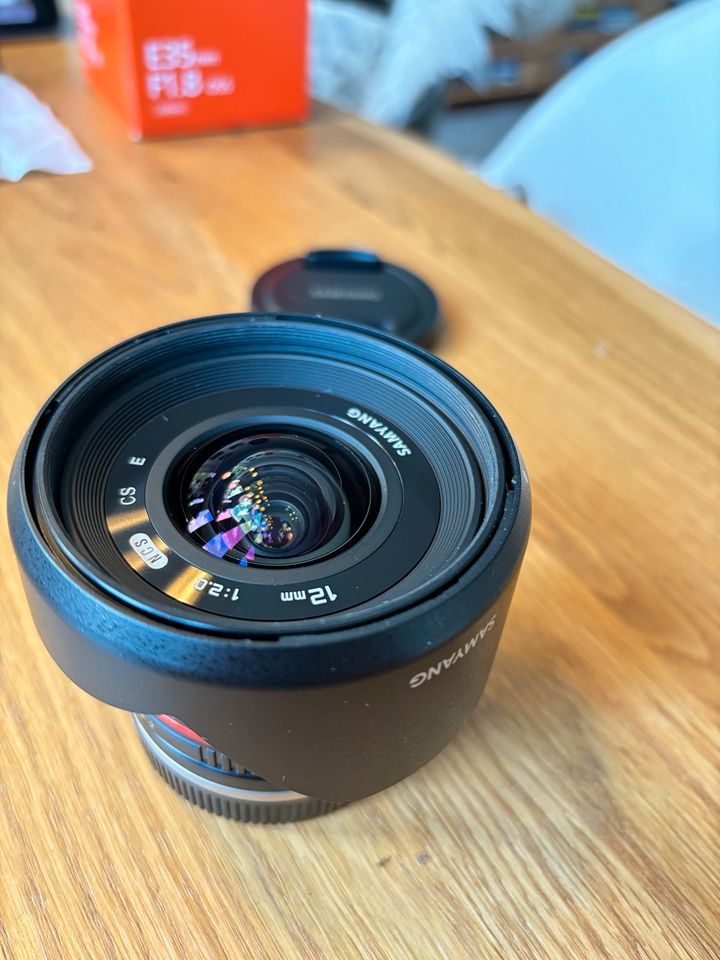SAMYANG 12mm 2.0 E-mount Kameraobjektiv Weitwinkel für Sony in Kiel