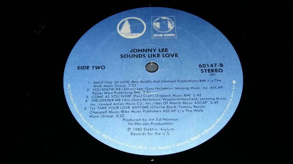 ! TIP TOP ! Johnny Lee Vinyl Album  ‎– Sounds Like Love –  VG++ in Köln