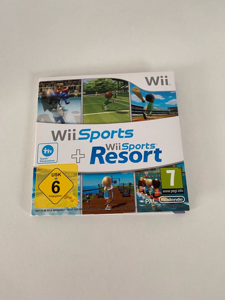 Nintendo Wii schwarz mini mit Zubehör + Wii Sports & Resort in Mönchengladbach