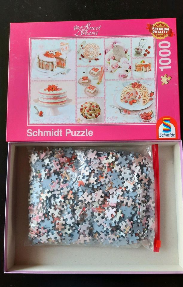 Schmidt Puzzle 1000er Sweet Dreams "Rosa Tortenglück" in Bellheim