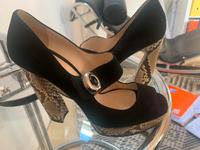 Pumps design Prada schwarz velour Sachsen - Vierkirchen Vorschau