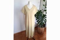 Zitronengelbes Maxikleid mit V-Ausschnitt aus 100% Baumwolle Bayern - Augsburg Vorschau