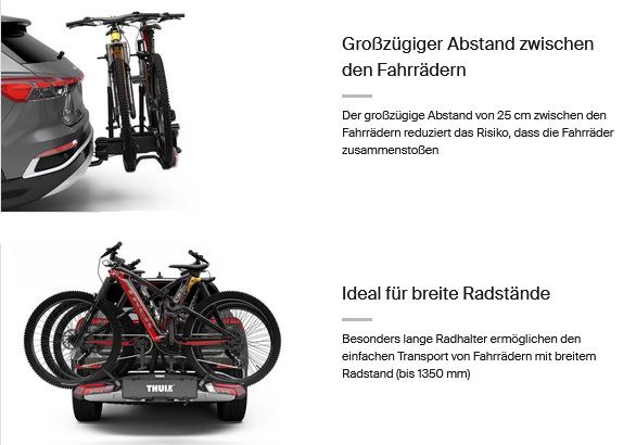 Anhängerkupplungs Fahrradträger für 3 Bike wie NEU * Thule Epos 3 in Röhrsdorf