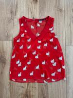 Zara Trafaluc Collection ärmelloses Blusenshirt Größe S rot Katze Nordrhein-Westfalen - Brilon Vorschau