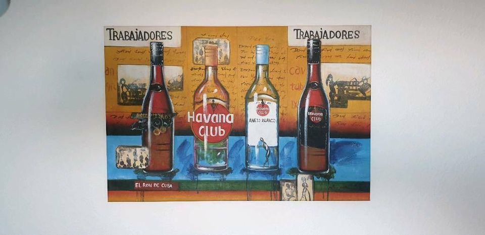 Havanna Club Gemälde, Dekoration für Bar in Hoppegarten