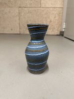Vintage Scheurich Keramik Vase (blau gestreift, gemarkt) Berlin - Neukölln Vorschau