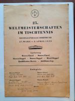 1959 Programmheft Weltmeisterschaft Tischtennis 1959 Duisburg - Duisburg-Mitte Vorschau