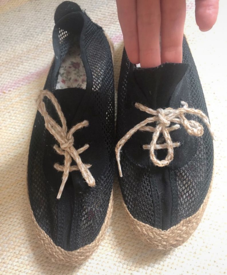 Espadrille Balerinas Schwarz 37 Sommerschuhe in Köln