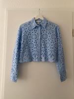 H&M Bluse Spitze Broderie hellblau Gr. S Baden-Württemberg - Winnenden Vorschau