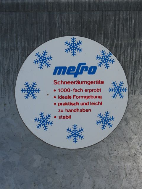 Original MEFRO Schneemuli  Schneewanne Schneeschieber in Mölln