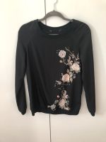 Wie neu! Blouson Blumen Muster schwarz Shirt Oberteil Satin Sachsen - Markkleeberg Vorschau