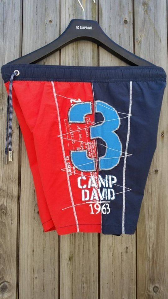 NEU Camp David Herren Bade-Shorts kurze Hose Bermuda in Norderney