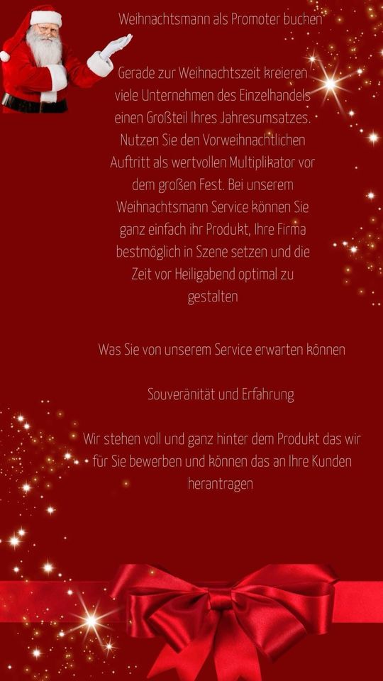 Nikolaus/ Weihnachtsmann buchen in Neunkirchen