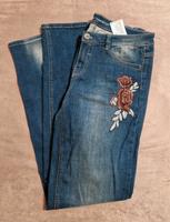 Neue TAIFUN Skinny Jeans Gr.40 blau, hochwertige Blumen Stickerei Bayern - Roth Vorschau