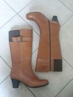 Stiefel 37 cognac braun hellbraun breiter Schaft Bayern - Gröbenzell Vorschau