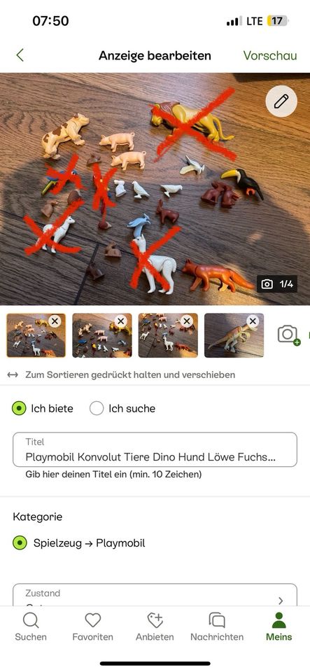 Playmobil Konvolut Tiere Dino Hund Löwe Fuchs Lama Papagei in Essen