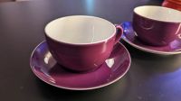 2x Kaffee Obertasse / Teller Dibbern Solid Color Bordeaux Bayern - Unterhaching Vorschau