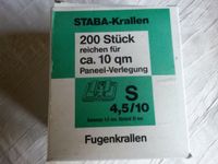 Fugenkrallen S 4,5/10 STABA-Kralle für Holz Paneel Verlegung REST Nordrhein-Westfalen - Balve Vorschau