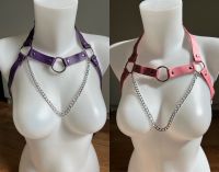 Harness mit Ketten verstellbar Größe lila/schwarz/pink unisex Mitte - Wedding Vorschau