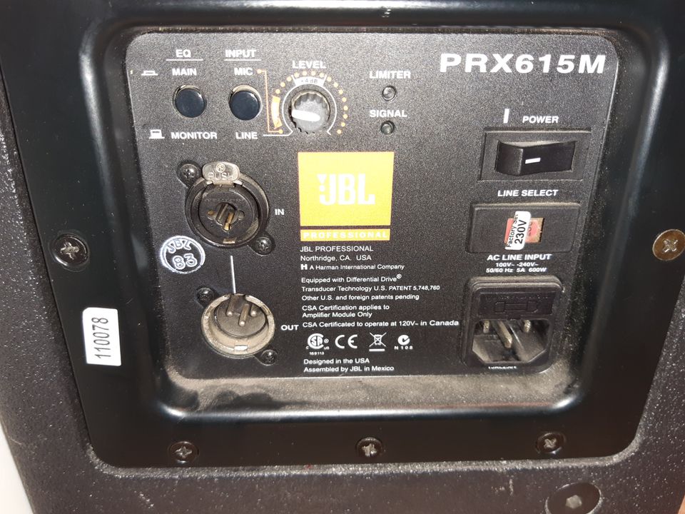 JBL PRX615M aktive Top Full Range Lautsprecher 2 von 2 in Leverkusen