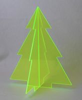 3D Weihnachtsbaum aus Acrylglas, 31 cm hoch, grün fluro Baden-Württemberg - Fahrenbach Vorschau