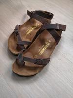 birkenstock Yara Nubukleder Braun habana 39 schmal Sachsen - Lichtentanne Vorschau
