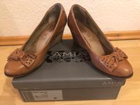 AMIA Leder Wedges Pumps Gr. 38 cognacfarben Hessen - Künzell Vorschau