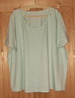 Shirt-Tunika in mint mit Schriftzug auf Schulter, Gr. 58 Niedersachsen - Jembke Vorschau