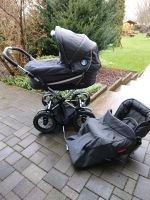 Emmaljunga Kinderwagen NP 1400€ Duo Kombi Edge grau 3 in 1 Sport Thüringen - Magdala Vorschau