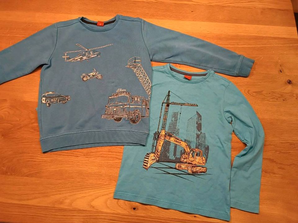 Kinder "S.Oliver" 1xPullover/1xLongsleeve Größe 128/134 in Ursensollen