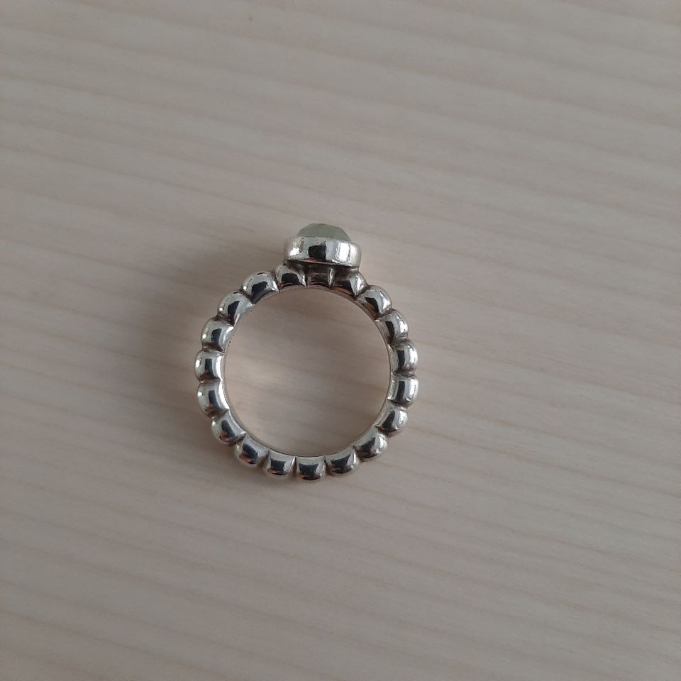 Pandora Ring 925 Silber Prehnit Stein Ringgröße 50 in Duisburg