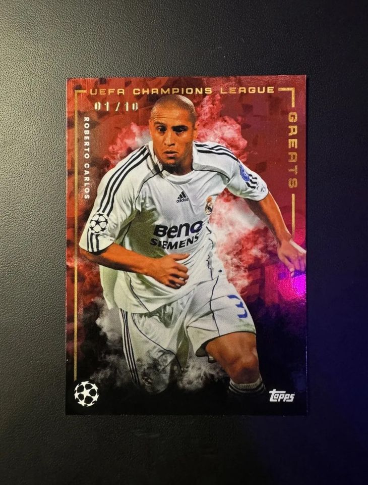 2022-23 Topps Jose Mourinho Curated Set Roberto Carlos 01/10 in Bischbrunn