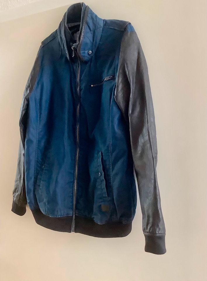 G-Star Raw Denim Jeansjacke Bomberjacke Blouson Jeans Kunstleder in Bonn