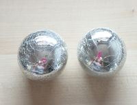 2 Silberkugeln Weihnachten Glitter Glanz Deko Rheinland-Pfalz - Bell Vorschau