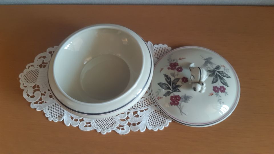 Schöne Bonboniere/ Deckeldose aus Porzellan Bavaria in Plate