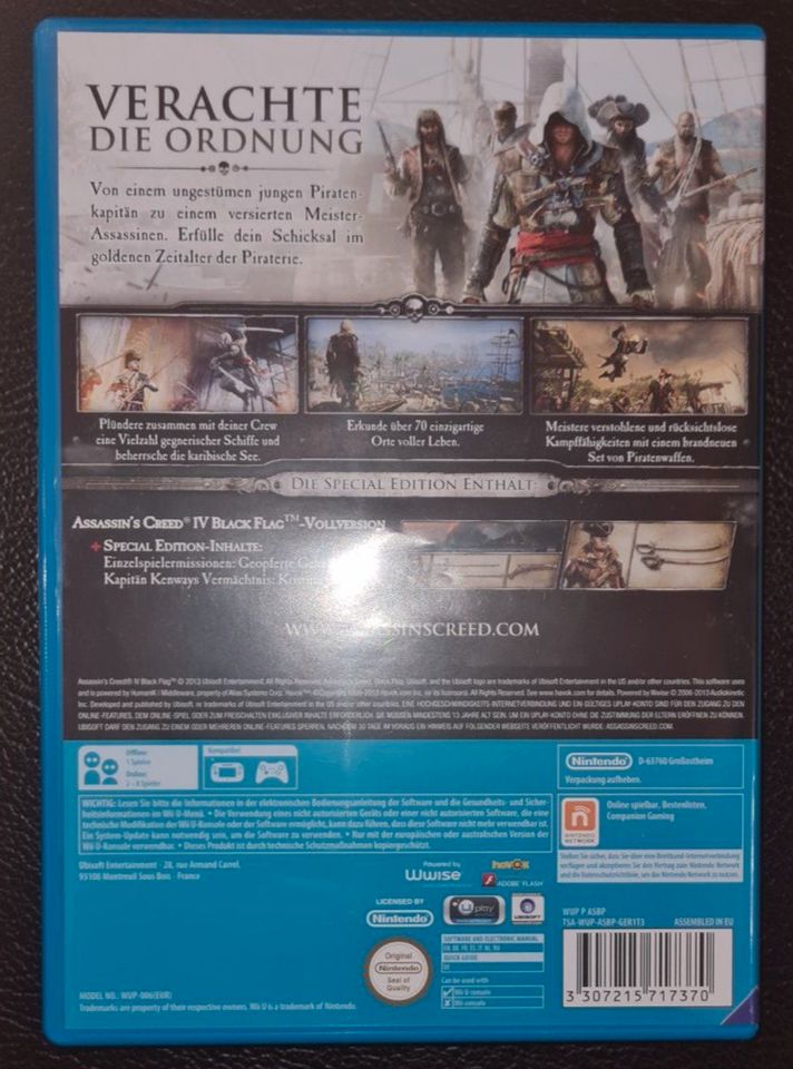 Wii U Assassins Creed IV Black Flag in Kirchlengern