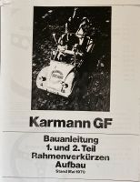 VW Käfer Buggy Karmann GF Manxx Bauanleitung Montageanteilung Sachsen - Lohsa Vorschau