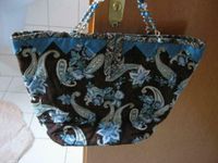 Patchwork Tasche Shopper Handarbeit Prym Perlen Griff Paisley Bayern - Wolnzach Vorschau